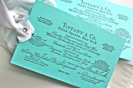 Tiffany Co Inspired Bridal Shower or Wedding Invitations